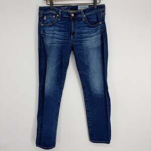AG Jeans Adriano Goldschmied The Stilt Crop Cigarette USA Made Denim Womens 30